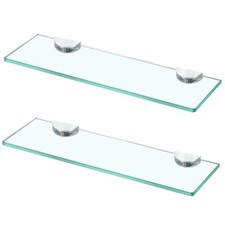 Glass Bathroom Shelves Glass Floating Shelves for Wall Tempered Glass Shelf G...