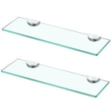 Glass Bathroom Shelves Glass Floating Shelves for Wall Tempered Glass Shelf G...