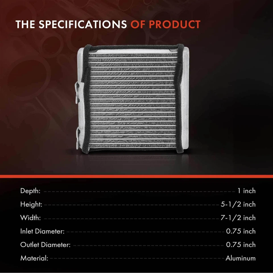 Núcleo de calefacción de climatización para Nissan Máxima 1989-1994 Frontier 240SX 300ZX Subaru Legacy Foto 3 de 4