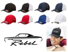 Amc Rebel Machine Classic Color Outline Design Hat Cap