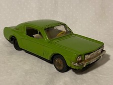 Vintage Ford Mustang Fastback Tin Toy Friction Toy Japan W-42