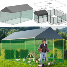 XXL 2.7m Highest Chicken Coop Cage Poultry Home Enclosure Full Cover Hen House