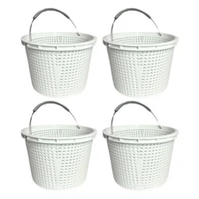 08650-0007 Pool Skimmer Basket Compatible w/ Pentair U-3 Skimmer Basket (4 Pack)