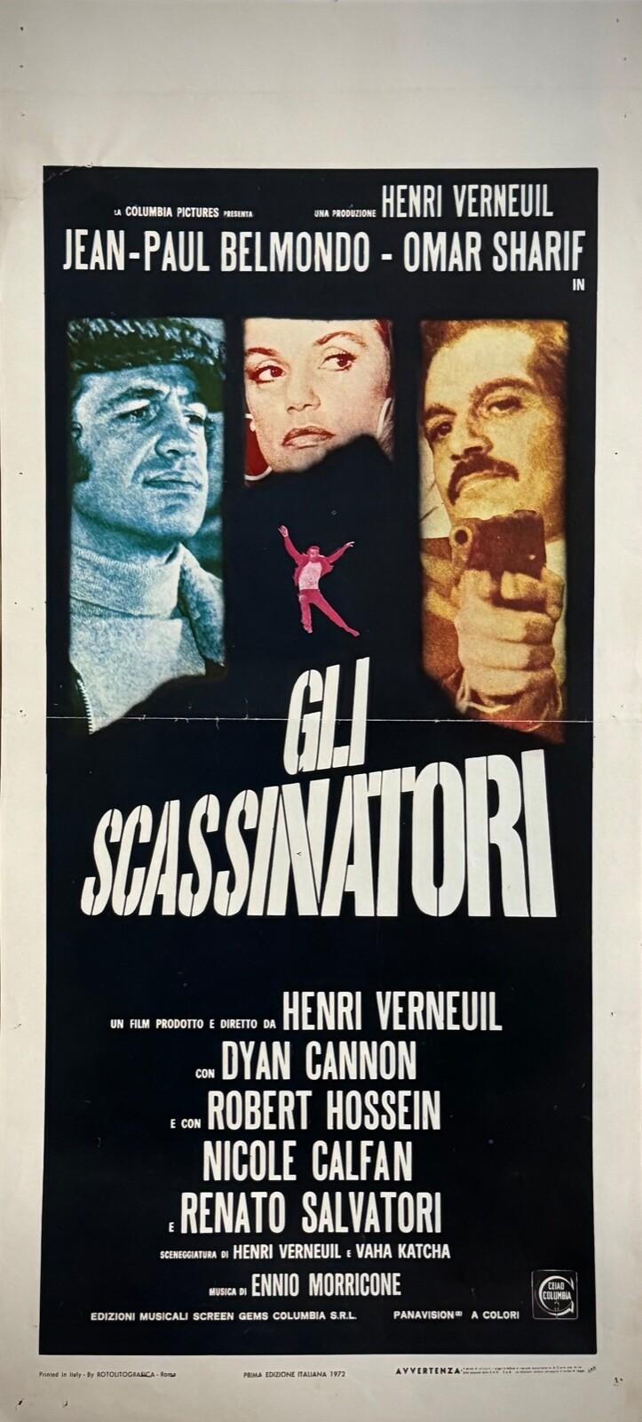 Locandina originale film Gli scassinatori (1972) - Regia di Henri Verneuil
