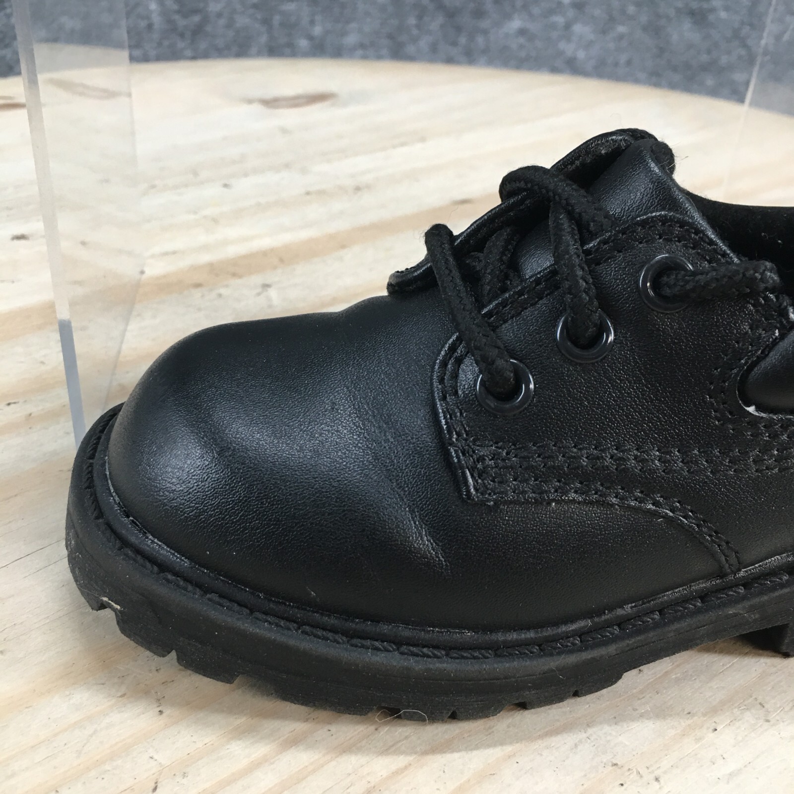 SAOLA Scarpe George bambini 7 dita semplici Oxford nere finta pelle stringate comfort casual
