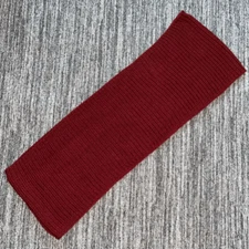 Wrapables Womens Infinity Scarf OS Red Ribbed Knit Acrylic Winter Grunge Hip