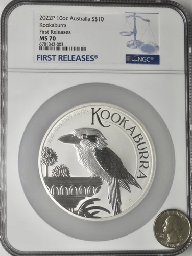 2022-P Australia 10oz Silver $10 Kookaburra - NGC MS70 FR - ✪COINGIANTS✪