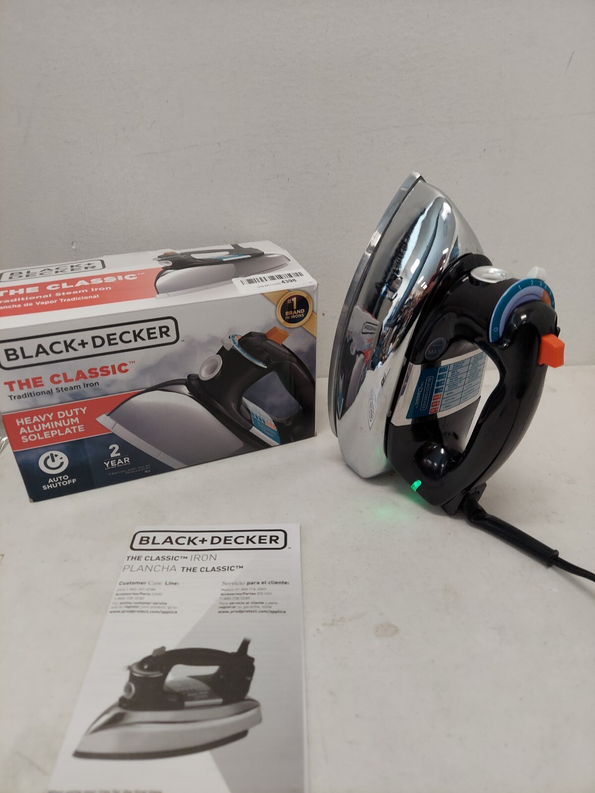 black & decker classic steam iron