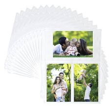 Samsill 50 Pack Ultra Clear 4x6 Photo Album Pages for 3 Ring Binder, Mixed Fo...
