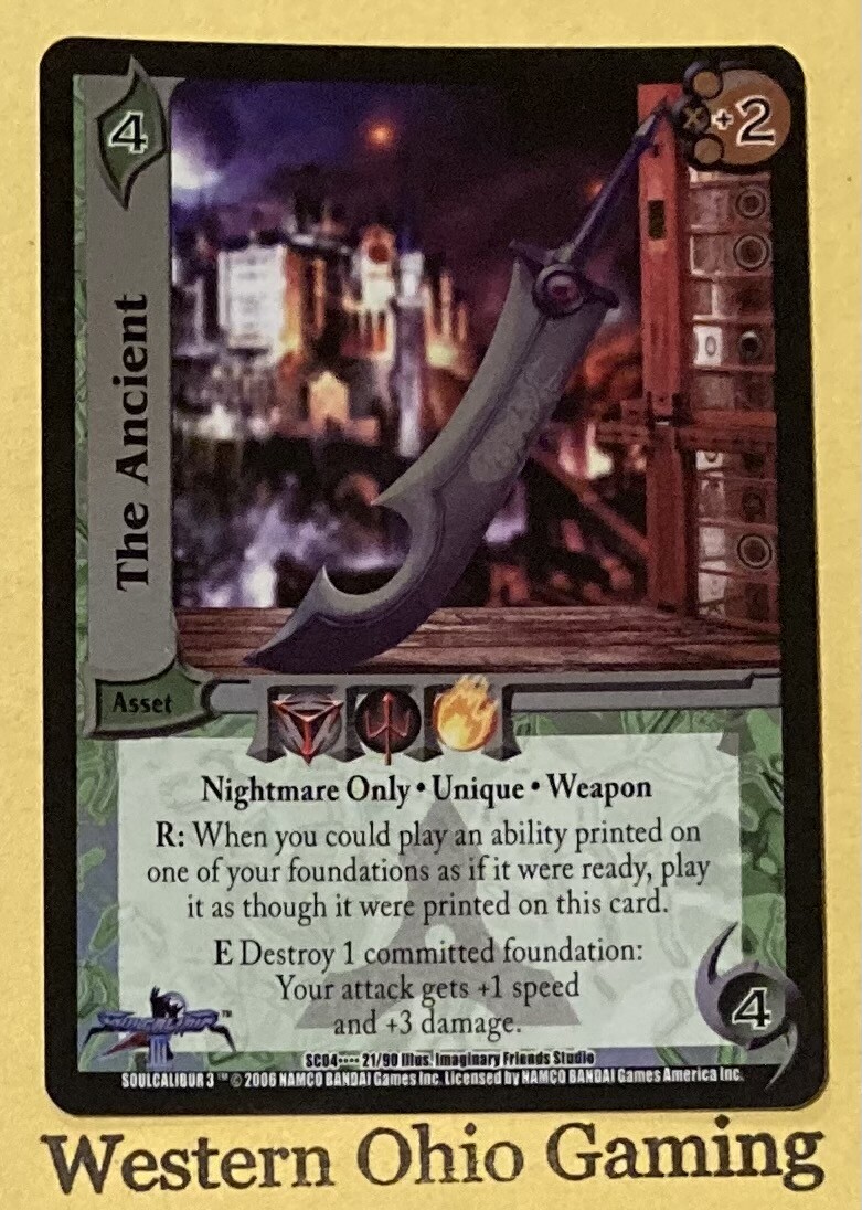 UFS CCG The Ancient #21/90 Ultra Rare Foil TCG SC04 Blades of Fury