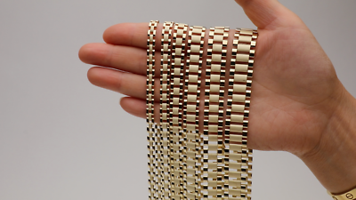 10K Solid Yellow Gold Oyster Link Necklace Chain 12.0mm 22-26