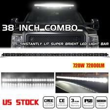 38 Inch 720w Single Row Bumper Led Light Bar For Gmc Atv Truck 234w 37 39