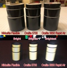 6" BLACK Engineer Grade Reflective Tape - 3 Types - Bright, Brighter, Brightest