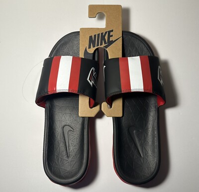 Nike Benassi Solarsoft Men's Size 10 Slide Sandal Atlanta Falcons NFL 831256-703