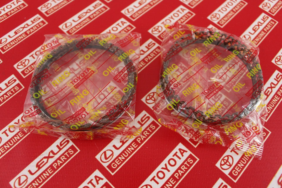 Juego de anillos de pistón originales OEM 13011-46041 Toyota Supra Lexus GS300 IS SC 2JZGE Foto 2 de 4
