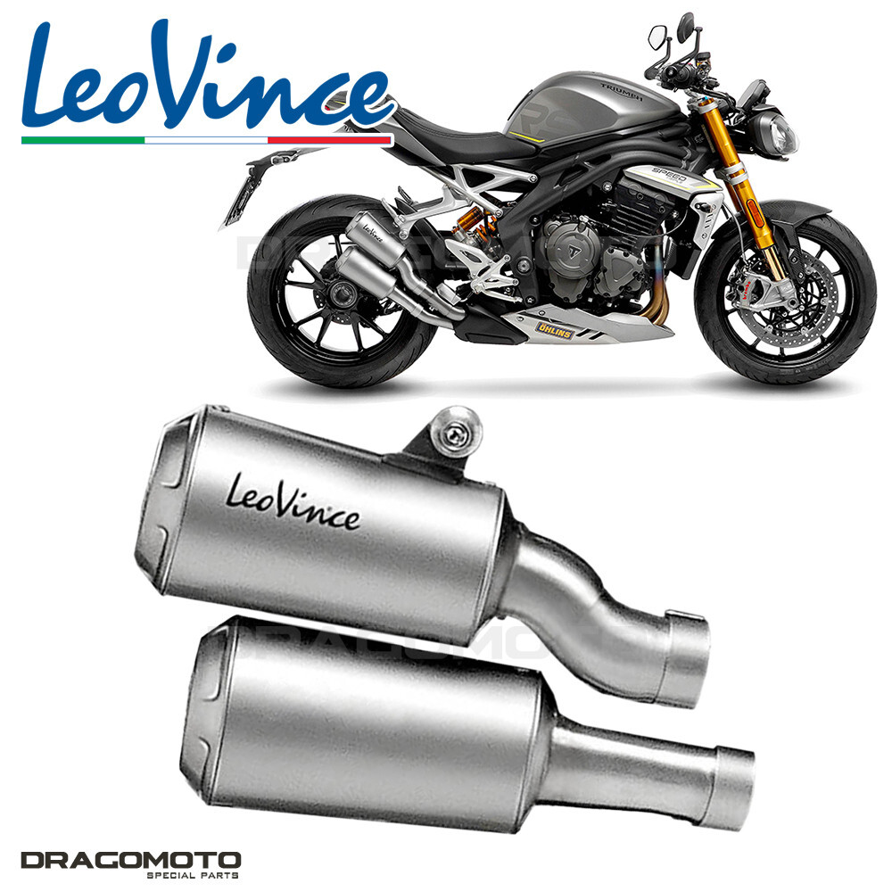 Échappement LeoVince LV-10 Black : l'excellence de l'inox pour Triumph Speed Triple 1200