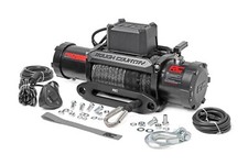 Rough Country 12000lb Pro Series Electric Winch Wsynthetic Rope Pro12000s