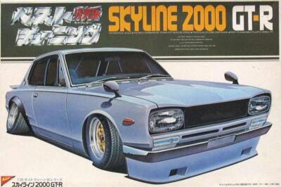 Rare model kit Nichimo 1/20 Skyline 2000GT-R Hakosuka tuning from JP f10789