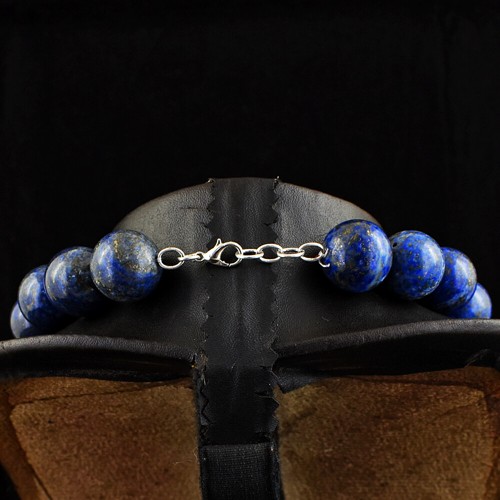 Collane Da Donna A++ Blu Lapislazzuli Sfaccettate Rotonde Con - Foto 6