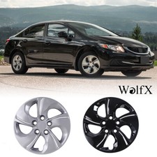 4pcs 15 5 Twisted Spoke Bolt-on Wheel Covers Hubcaps For 2013-2015 Honda Civic 4pcs 15 5 Twisted Spoke Bolt-on Wheel Covers Hubcaps For 2013-2015 Honda Civic