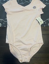 Danskin Now Girls Pink Cap Sleeve Leotard XLG NEW 