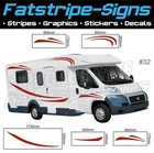 MOTORHOME VINYL GRAPHICS STICKERS DECALS STRIPES SET CAMPER VAN CARAVAN HORSEBOX