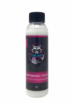 (114,50 /L) Racoon LIQUID NANO WAX + SEALANT  Politur mit Nanoversiegelung 200ml