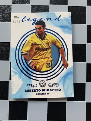 2021-22 Topps Pearl Roberto Di Matteo Blue /49 Chelsea