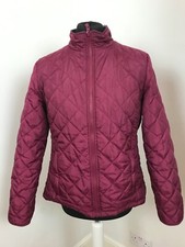 Joules Women's Ladies Padded Country Jacket Coat Burgundy Uk Medium