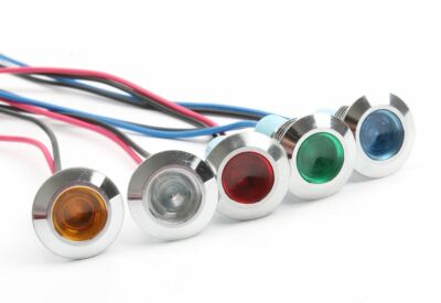 12mm Metall Blinker Pilot Armaturenbrett Licht Lampe Terminal Schraube Panel Auto Boot 12V LED