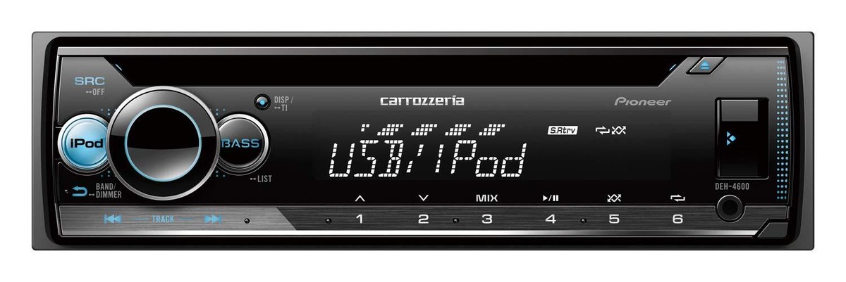 新品 Pioneer carrozzeria DEH-4600 CD/USB Carrozzeria Pioneer Car Audio 1DIN CD/USB DEH-4600 USB iPod iPhone