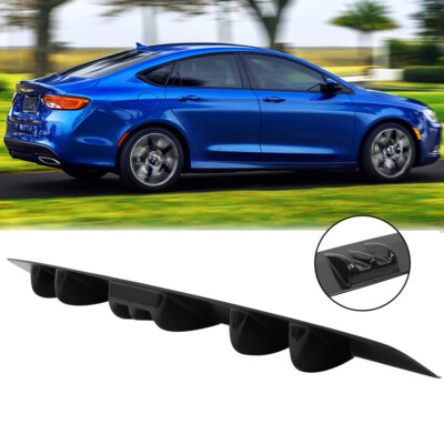Rear Diffuser 7 Fins Bumper Lip Splitter Spoiler Wing For Chrysler 200 2011-2017