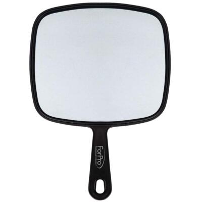 extra large hand mirror with handle, 9'' w x 12'' l, multi-purpose handheld mirror