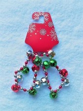 2PC Silver Christmas Jingle Bells Bracelet Set