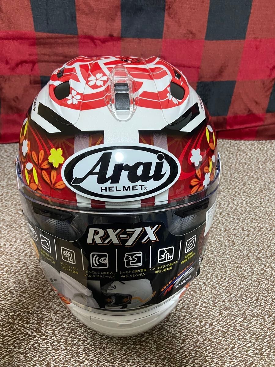 Arai Full face helmet RX-7X NAKAGAMI model GP3 Size:L From