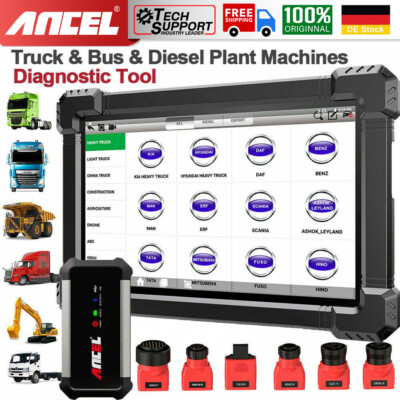 ANCEL X7HD 10'' Heavy Duty Truck Scanner Semi Trucks Full System Diagnostic Tool