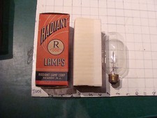Vintage BULB: RADIANT LAMP CORP 500W 120V T20 projection medium in box