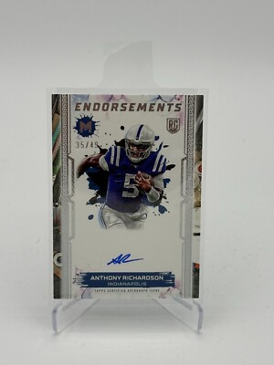Topps Motif Anthony Richardson /49 Rookie Indianapolis onCard Auto