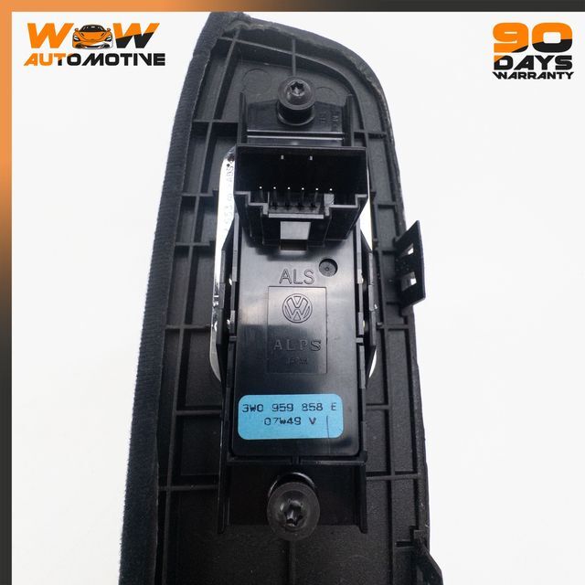 06-13 BENTLEY CONTINENTAL FLYING SPUR FRONT RIGHT WINDOW SWITCH TRIM BLACK OEM  