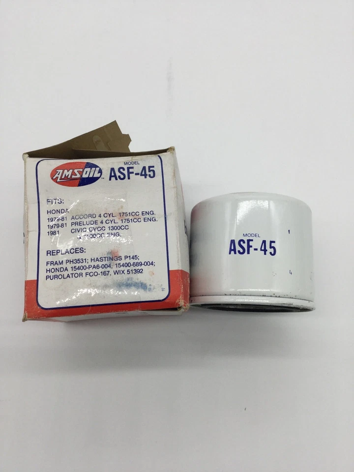 Antiguo filtro de aceite de motor Amsoil Asf-45 Foto 2 de 4