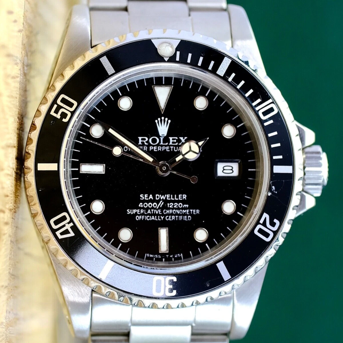 ROLEX SEA-DWELLER 16660 6&#034; WATCH STAINLESS BLACK INSERT | eBay