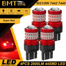 4x Canbus 7443 7440 7444 Led Bulb Red Brake Tail Light For Honda Civic Accord 4x Canbus 7443 7440 7444 Led Bulb Red Brake Tail Light For Honda Civic Accord