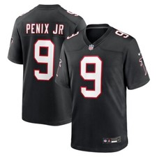 Atlanta Falcons Michael Penix Jr Nike Black Throwback 2025 NFL Game Jersey