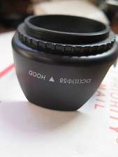 DC II 58mm Plastic Lens Hood Screw in Type for 18-55mm IS Kit Zoom Lens