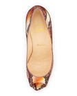 100% AUTH NEW WOMEN LOUBOUTIN VENDOME 120 PYTHON PESCE PUMPS/HEEL US 7.5 — photo 3
