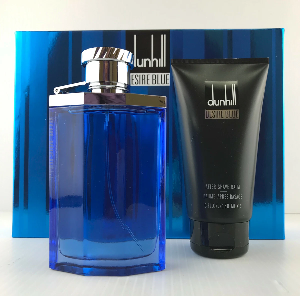 DUNHILL DESIRE BLUE MEN COLOGNE 2PC SET SPRAY 3.4 OZ 5.0 A S NIB