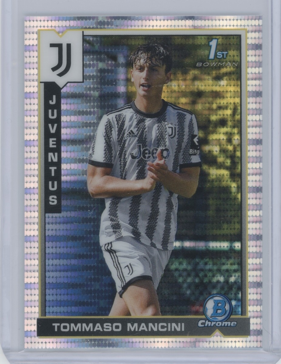 2022/23 Topps Chrome Juventus Tommaso Mancini 1st Bowman Pulsar 
