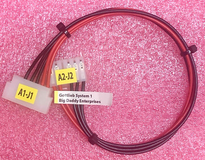 Brand New Gottlieb System 1 Power Supply to MPU Board Cable