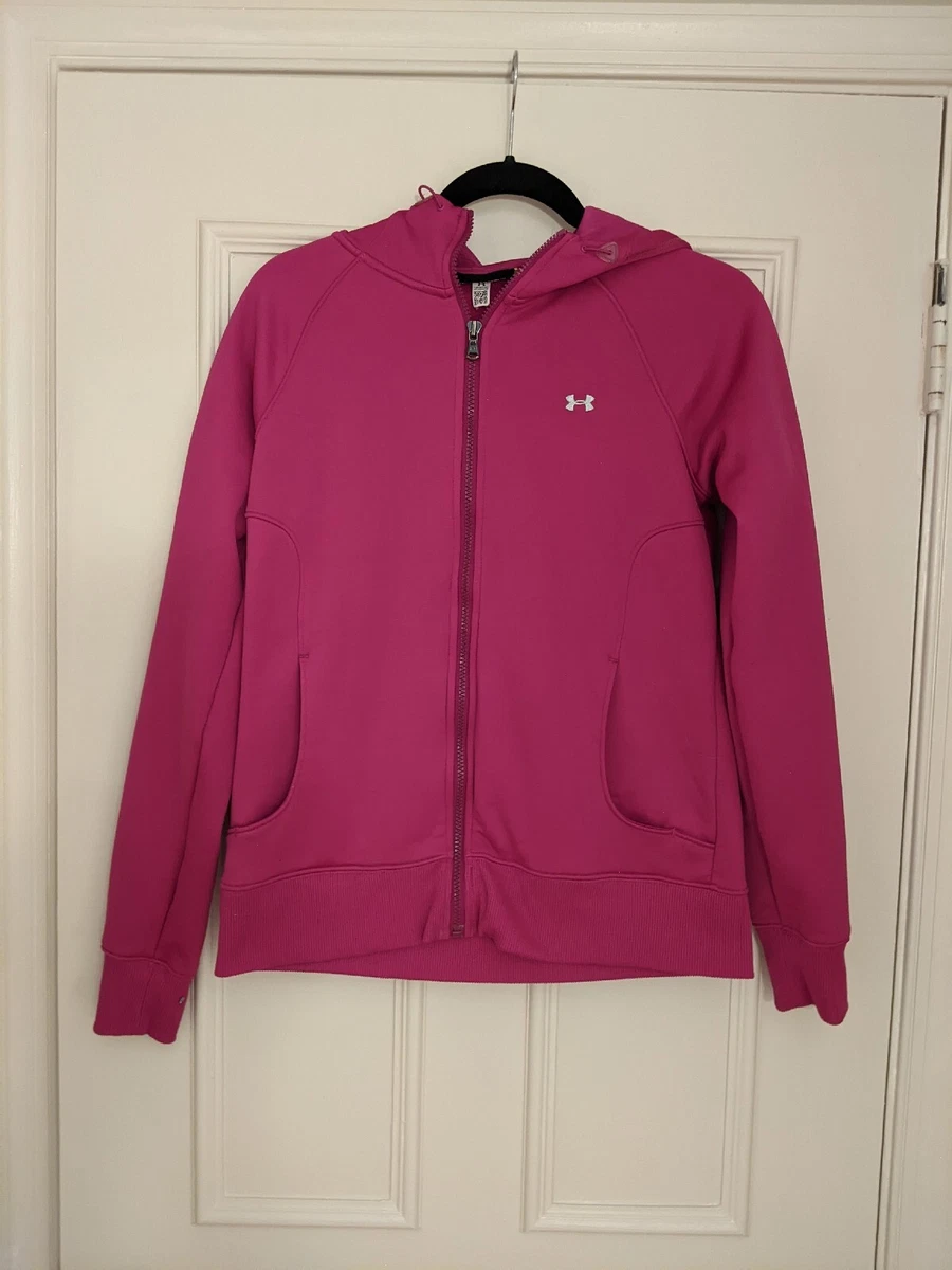 Under armour pink sales zip up hoodie