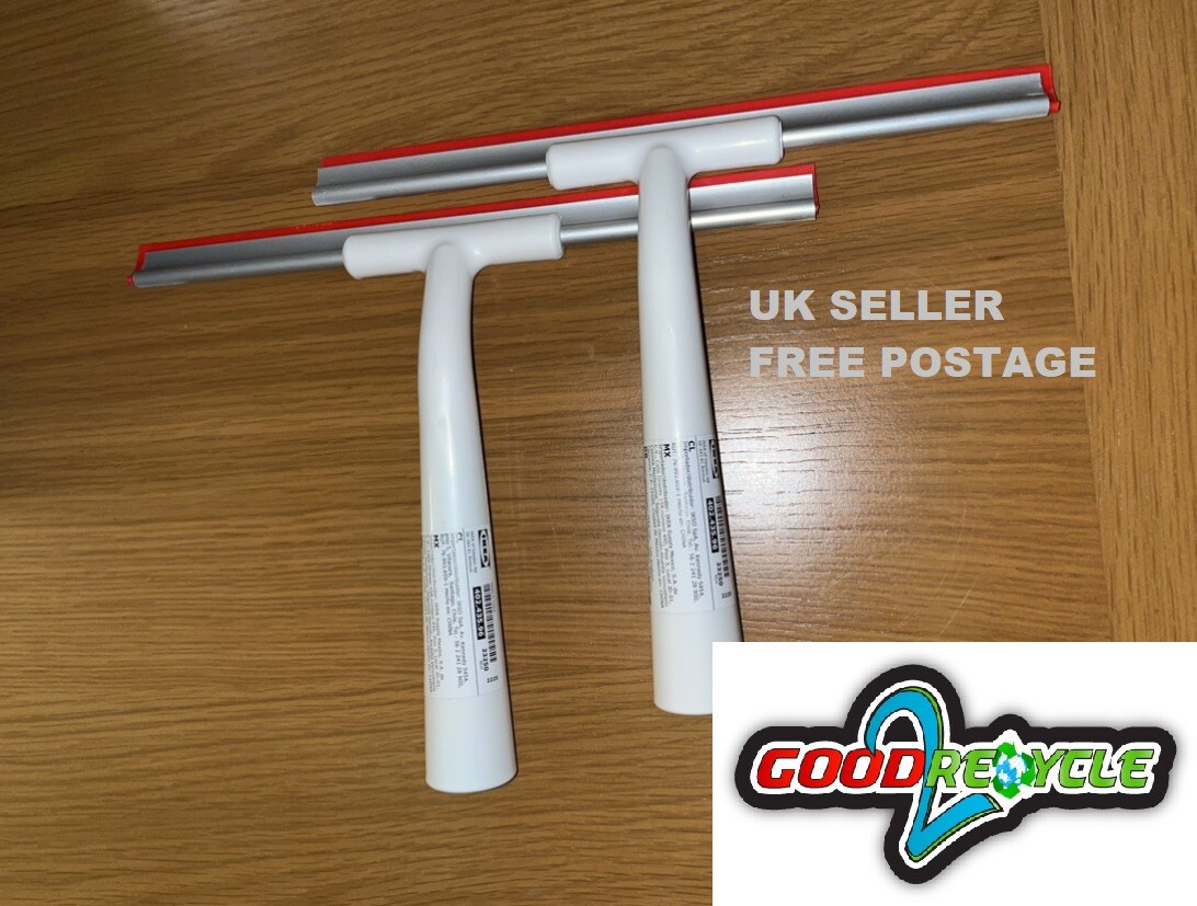 2x Glass Shower / Car Window Cleaner Wiper blade Squeegee IKEA